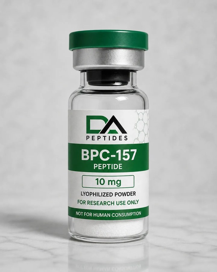 DA Peptides BPC-157 10mg research vial
